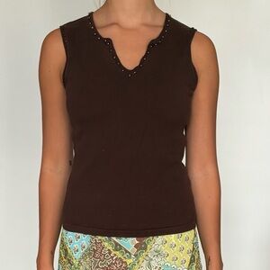 Cleo brown tank